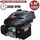 Motor Estacionário Kawashima Eixo Vertical GV400 À Gasolina 4T 4cv 139cc Para Triturador de Galho