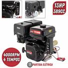 Motor Estacionário Kawashima GE 1300-BE À Gasolina 4 Tempos 13HP 389cc Com Partida Elétrica e Manual