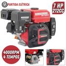 Motor Estacionário Kawashima Robusto GE700E À Gasolina 212cc 7cv 4 Tempos Para Motocultivadores