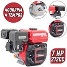 Motor Estacionário Robusto Kawashima GE-700 4 Tempos 212cc 7HP À Gasolina Com Partida Manual