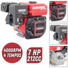 Motor Estacionário Robusto Kawashima GE700 À Gasolina 212cc 4T 7HP Com Partida Manual Para Gerador
