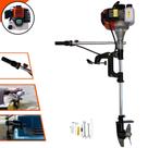 Motor Para Barco Completo À Gasolina Import Way IWMPG2T52 52cc 2,5HP de Potência Motor 2 Tempos Profissional de Alta Performance Com Ignição Eletrônica CDI Hélice de 16cm de Alta Rotação
