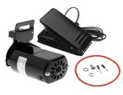 Motor + Pedal para Máquina Costura Doméstica Caseira Singer Elgin Vigorelli Reta e Zig Zag