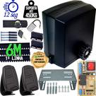 Motor Portão Correr Automatizador 1/4 CV Deslizante DZ 450kg 300W 127V Base Fixar Cremalheira 6M Idealle Ipec