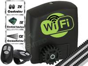 MOTOR PORTÃO DESLIZANTE RCG PL WIFI 300Kg INTELIGENTE 127V ou 220V + 2 CONTROLES + 3M DE CREMALHEIRAS