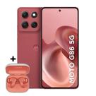 Motorola Moto G86 5G Moto Buds Edition 256GB 8GB Bateria 5200mAh Câmera Tripla Tela 6,7" Vermelho