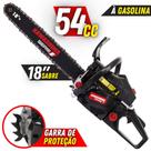 Motosserra À Combustão Kawashima KCS580E 2 Tempos 54cc Ergonômica Com Freio de Segurança