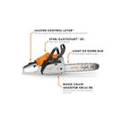 Motosserra a combustão MS 182 STIHL Motosserra a combustão MS 182 STIHL