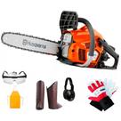 Motosserra a gasolina 35cc sabre 14" mod. 120 + Kit de segurança - Husqvarna Motosserra a gasolina 35cc sabre 14" mod. 120 + Kit de segurança - Husqvarna