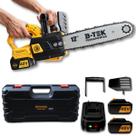 Motosserra Grande e Potente Moto Serra Portátil 2x Baterias Elétrica 48v Bivolt 3000w Grande Serra Elétrica
