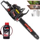 Motosserra Kawashima KCS 520E À Gasolina 2T 50,8cc Sabre 18 Polegadas Com Carcaça de Alumínio e Sistema Antivibração Ideal Para Desdobra de Madeira e Corte de Galhos + 1 ÓLEO TOYAMA FG50 2T