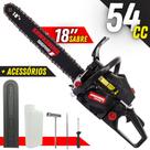 Motosserra Kawashima KCS-580E 54cc 2 Tempos À Combustão Com Lubrificação Automática da Corrente