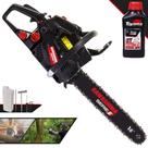 Motosserra KCS400E Kawashima À Gasolina 2T 37cc Com Sabre 16 Polegadas, Carcaça de Alumínio, Sistema Antivibração e de Fácil Manuseio Profissional + ÓLEO TOYAMA FG50 2T EXTRA