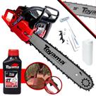 Motosserra Motorserra Profissional Toyama TCS58F-G2 Á Gasolina 2T 55cc 13.500RPM Sabre 20” 3,2HP de Potência Robusta e de Alta Performance + ÓLEO LUBRIFICANTE FG50 2T