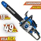 Motosserra Nakashi À Gasolina NCS500 49cc 2 Tempos Com Sabre de 18 Polegadas Para Fazendas e Sitios