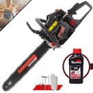 Motosserra Profissional À Gasolina KCS580E Kawashima 54cc Motor 2T de Alta Potência, Rotação e Performance Com Sabre 18 Polegadas Com Carcaça de Alumínio + ÓLEO TOYAMA 2T EXTRA