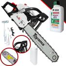 Motosserra Profissional Á Gasolina Toyama TCS58H Com ÓLEO STIHL 2T 55cc 3,2HP 12.000RPM Sabre 18 Polegadas Ponta Rolante Ideal Para Corte e Poda de Galhos e Árvores