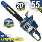 Motosserra Profissional Nakashi NCS 550 54,6cc 2 Tempos À Gasolina Com Sabre de 20 Polegadas