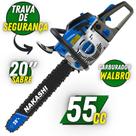 Motosserra Profissional Nakashi NCS 550 54,6cc 2 Tempos À Gasolina Com Sistema Antivibratório