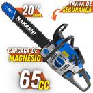 Motosserra Profissional Nakashi NCS 650 65,1cc 2 Tempos À Gasolina Com Sabre de 20 Polegadas