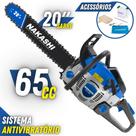 Motosserra Profissional Nakashi NCS 650 65,1cc 2 Tempos À Gasolina Com Sistema Antivibratório Motosserra Profissional Nakashi NCS 650 65,1cc 2 Tempos À Gasolina Com Sistema Antivibratório