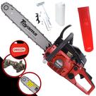 Motosserra TCS58FG2 Toyama À Gasolina 2T 3,2HP 55cc 12.500rpm Alto Desempenho Robusta e Resistente Com Sabre 20 Polegadas Corrente Oregon 34 Dentes