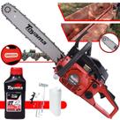 Motosserra Toyama TCS58F-G2 Á Gasolina 2T 55cc 3,2HP 13.500RPM Sabre 20 Polegadas, Corrente 36 Dentes, Robusta e de Alta Potência Ideal Para Corte e Desdobra de Madeiras + ÓLEO TOYAMA