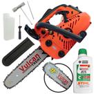 Motosserra Vulcan VSL250 2T 25cc Com Ignição Eletrônica e Mola Retrátil + Óleo 2T Castrol Sthil