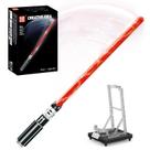 Mould King 10237 Conjunto de Montagem de Sabre de Luz com Suporte e Luz LED, Brinquedo Definitivo para Cosplay para Fãs Adultos e Amantes de Jogos (1627 Peças)