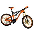 Mountain bike miniatura realista com suspensão