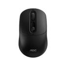 Mouse AOC Sem Fio A Pilha Cabo USB 1600 DPI Preto Notebook PC Computador Escritório Home Office Escolar Faculdade Estudos Aniversário
