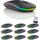 Mouse Bluetooth sem fio recarregável Guiheng, pacote com 10 unidades, preto