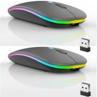 Mouse Bluetooth sem fio recarregável Guiheng, pacote com 2 unidades, cinza