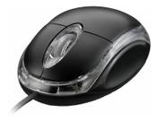 Mouse Cm-10 C/luz Vermelho Chinamate Cor Preto