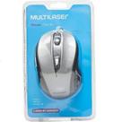 Mouse Com Fio COMFORT Conexão USB 1600dpi Ajustavel e Cabo de 130cm 6 BOTÕES TEXTURA EMBORRACHADA CINZA MO242 MULTILASER