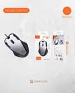 Mouse com fio Desing ergonônico