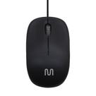 Mouse Com Fio MF200 1200DPI Cabo de 120cm 3 Botões Compacto Preto Multi (Multilaser) - MO255
