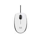 Mouse com Fio MF400 Clique Silencioso Conexao USB 1200DPI Cabo de 180CM 3 Botes - Branco - MO389