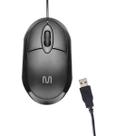 Mouse com Fio Multilaser MF100 Preto USB 1200 DPI para PC Notebook Desktop - Uso Geral