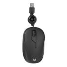 Mouse com Fio Retrátil MR100 USB 1200 DPI Preto - MO231 Mouse com Fio Retrátil MR100 USB 1200 DPI Preto - MO231