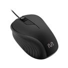 Mouse com fio USB emborrachado Preto MO222 - Multi