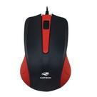 Mouse com fio usb optico 1000dpi c3 tech vermelho