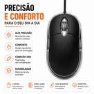 Mouse Com Fio USB Óptico 1200 DPI Ergonômico Para PC Notebook Computador Pronta Entrega