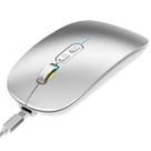 Mouse De Voz IA para Mac e Windows Bluetooth Sem Fio Recarregável Prata