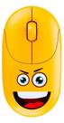 Mouse Emoji Kids Yellow Wireless -bright Cor Amarelo