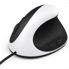 Mouse Ergonômico Com Fio Vertical Conforto 6 Botões 1600 Dpi Cor Preto Usb