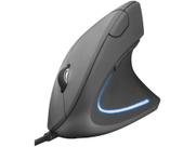 Mouse Ergonômico Vertical, 6 Botões, USB, Preto, Verto Trust