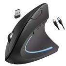 Mouse Ergonômico Vertical Bluetooth Recarregável Silencioso Wireless