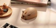 Mouse Gamer Akko Capybara Cat Theme Wireless 2.4GHz 1200DPI Marrom