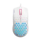 Mouse Gamer CLANM Slits Snow V2 7200 DPI RGB Honeycomb Ultraleve Branco Mouse Gamer CLANM Slits Snow V2 7200 DPI RGB Honeycomb Ultraleve Branco